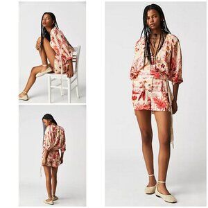 💕AGUA BENDITA💕 Linnea Romper - Shaka Tropical Print Medium M NWT
